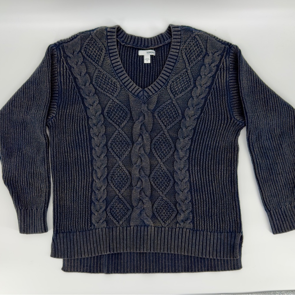 Sonoma Heathered Gray Knit Sweater